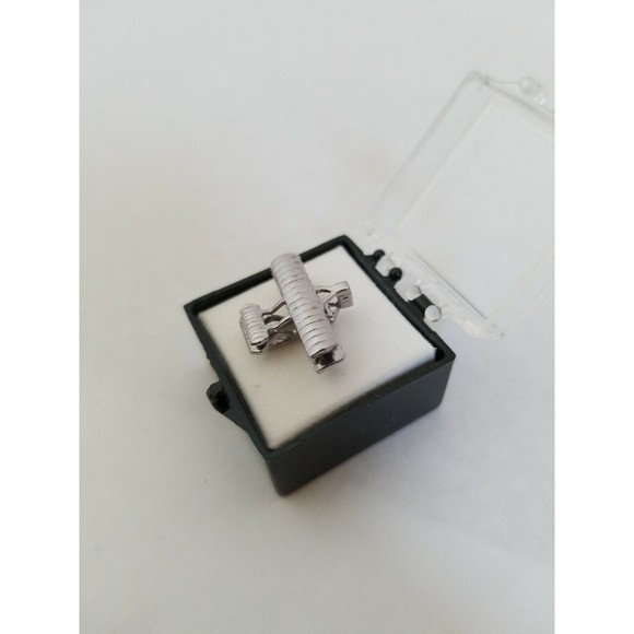 Wright B Flyer Air Plane Metal Tie Tack in Plastic Case NEW Great Gift - Picture 2 of 6